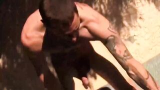 Corey Gunz buries his hard cock inside tight sex toys