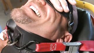 MuscleJockBound.com - Jock Chad Brock wakes up strapped down naked