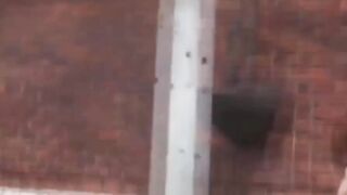 Japanese woman filmed by lusty voyeur urinating in backstreet