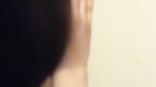 Japanese lady buzzes her hairy pussy with a loud vibrator