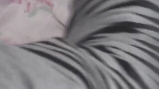 Brunette Japanese hottie kills time fingering her tight hole