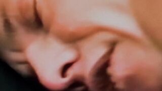 Vintage Aaron shaves Gibsons ass while his cock gets sucked