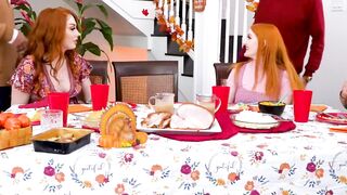 FamilyHandle.com - Redhead Arietta Adams and Cherry Fae get railed in a holiday three