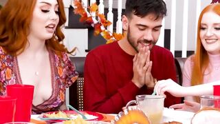 FamilyHandle.com - Redhead Arietta Adams and Cherry Fae get railed in a holiday three