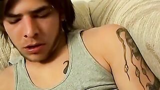 Str8Thugs.com - Muscular jock's solo cock stroking and post-cumming dry jerking scene