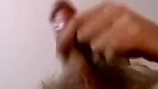 JoeSchmoeXXX.com - Hardcore ejaculation with tattooed pale dude jerking off intensely