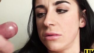 UKSubSluts.com - Dirty skank with tattoos lets guy do everything