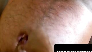 Bearded ginger amateur drained by sloppy old perv