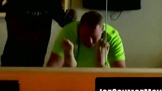 Bearded ginger amateur drained by sloppy old perv