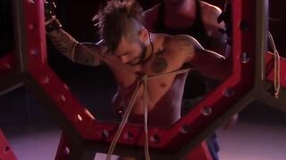 Ricky Sinz cock slapped with rat trap and electro baton