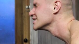 Frat Hazing Initiation Muscle God Sharok Anal Fists and Paddles Pledge Zak Bishop