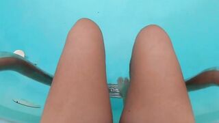 Public Pool Orgasm: Teen Babe's Solo Webcam Show