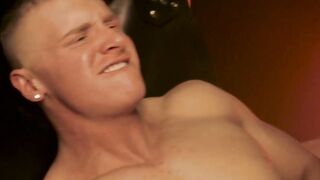 Jocks alternate rimjobs with savage bareback pounding
