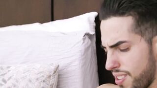 Horny Harlow West rides cock reverse cowgirl after sucking