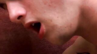 Stud Chris Porter gets a footjob from hot Bryce Corbin