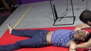 Handsome RT shrieks as flogger hits his vulnerable bare flesh