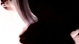 Amateur gay strokes lubed cock till creamy eruption