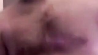 Amateur gay strokes lubed cock till creamy eruption