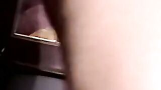 Amateur gay strokes lubed cock till creamy eruption