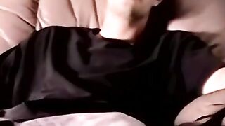 Hairy Tommy jerks off in intense solo cum explosion