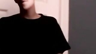 Hairy Tommy jerks off in intense solo cum explosion