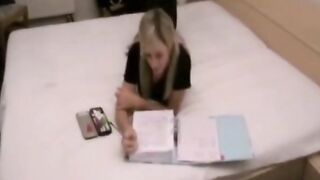 German Amateur Blonde Blowjob: VERSAUTES MAEDCHEN's First Time!