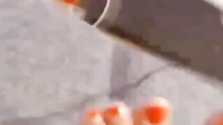 Foot Fetish Webcam Show with Amateur Babe
