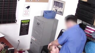 Blonde Dixie Lynn gets manhandled by Peter Green