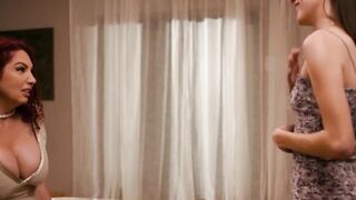 Petite Selena Love fingered by Kiki DAire after hot makeover