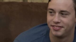 Straight Tobias stuffs Troy Accolas tight hole with hard meat