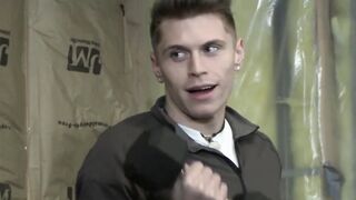 Straight Tobias stuffs Troy Accolas tight hole with hard meat