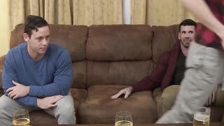 Straight Tobias stuffs Troy Accolas tight hole with hard meat
