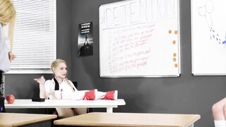 Emma Starletto and Lily Larimar punished by stepmoms tongue