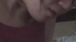 Vibrator pleasures Asian pussy until cum coats the toy