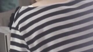 Cameraman catches Asian lady satisfying her cunts need