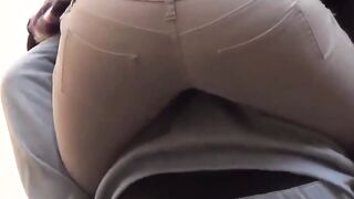 Japanese babe hops on boyfriend then pees her pants