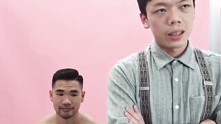 Art class heats up as Akira GD throats Asian nude model Don