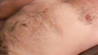 Older dude jerks off until he erupts with thick cum