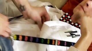 RawTwinkys.com - Nerdy twinks' hard bareback session after school ends wildly