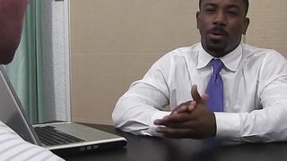 Black foot lover sighs as soles get licked clean