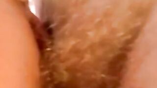 Skinny twink with glasses spanks cock till cumming hard