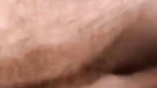 Skinny twink with glasses spanks cock till cumming hard