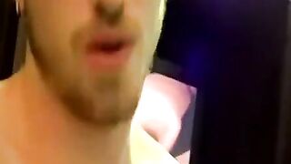 Handsome amateur strips and fists veiny dripping shaft