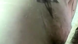 Handsome amateur strips and fists veiny dripping shaft