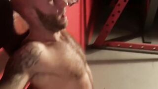 Preston Steele roped whipped then pinched with clothespins