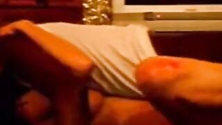 Girl's Interracial Threesome with Hubby and Black Bull