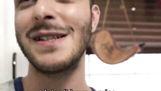 Seducing Valentino Nappystar with cash to wreck his hole