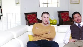 Classy Alix Lynx rides stepsons dick reverse cowgirl position
