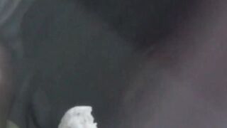 Sweet Japanese hottie dips fingers into tasty wet twat