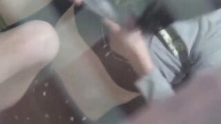 Sweet Japanese hottie dips fingers into tasty wet twat